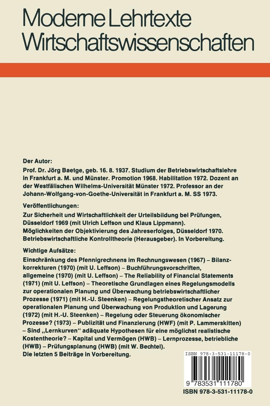 Rückseitencover Betriebswirtschaftliche Systemtheorie