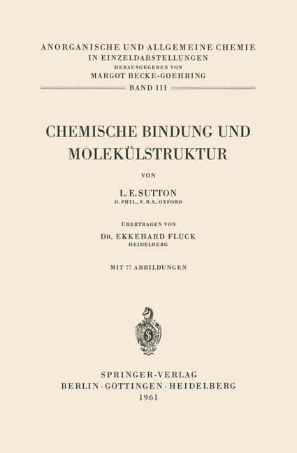 Vorderes Coverbild Chemische Bindung und Molekülstruktur