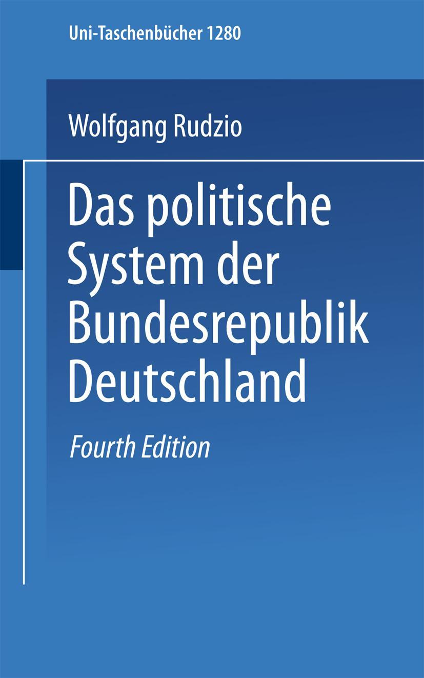 Vorderes Coverbild Das politische System der Bundesrepublik Deutschland