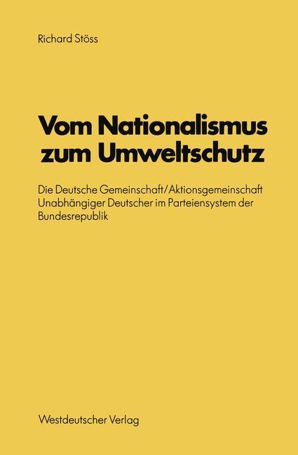 Vorderes Coverbild Vom Nationalismus zum Umweltschutz