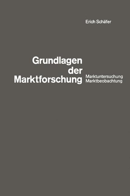 Vorderes Coverbild Grundlagen der Marktforschung