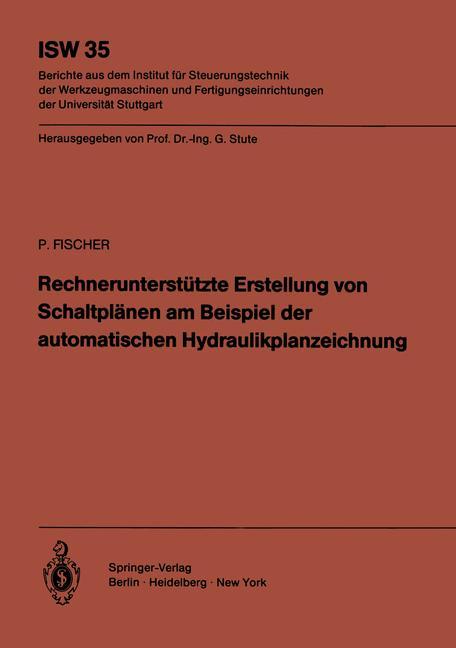 Vorderes Coverbild Rechnerunterstützte Erstellung von Schaltplänen am Beispiel der automatischen Hydraulikplanzeichnung
