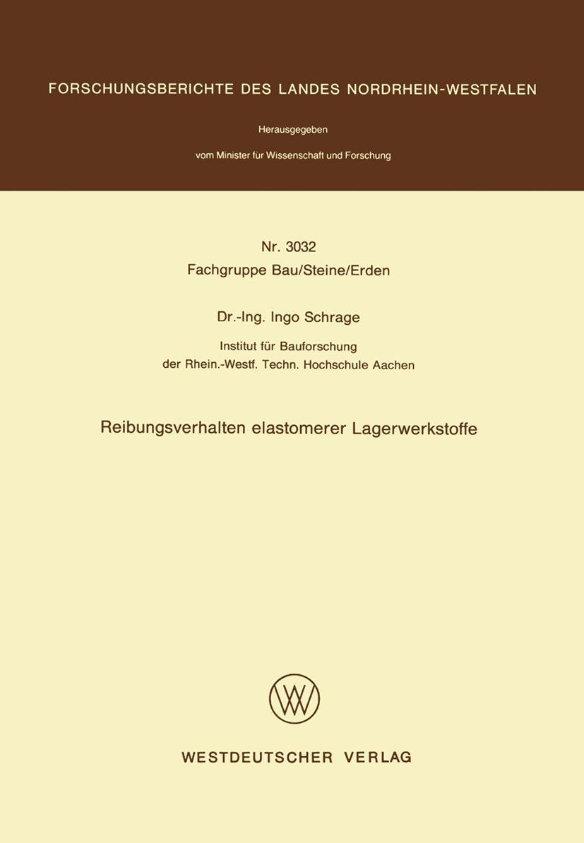 Vorderes Coverbild Reibungsverhalten elastomerer Lagerwerkstoffe