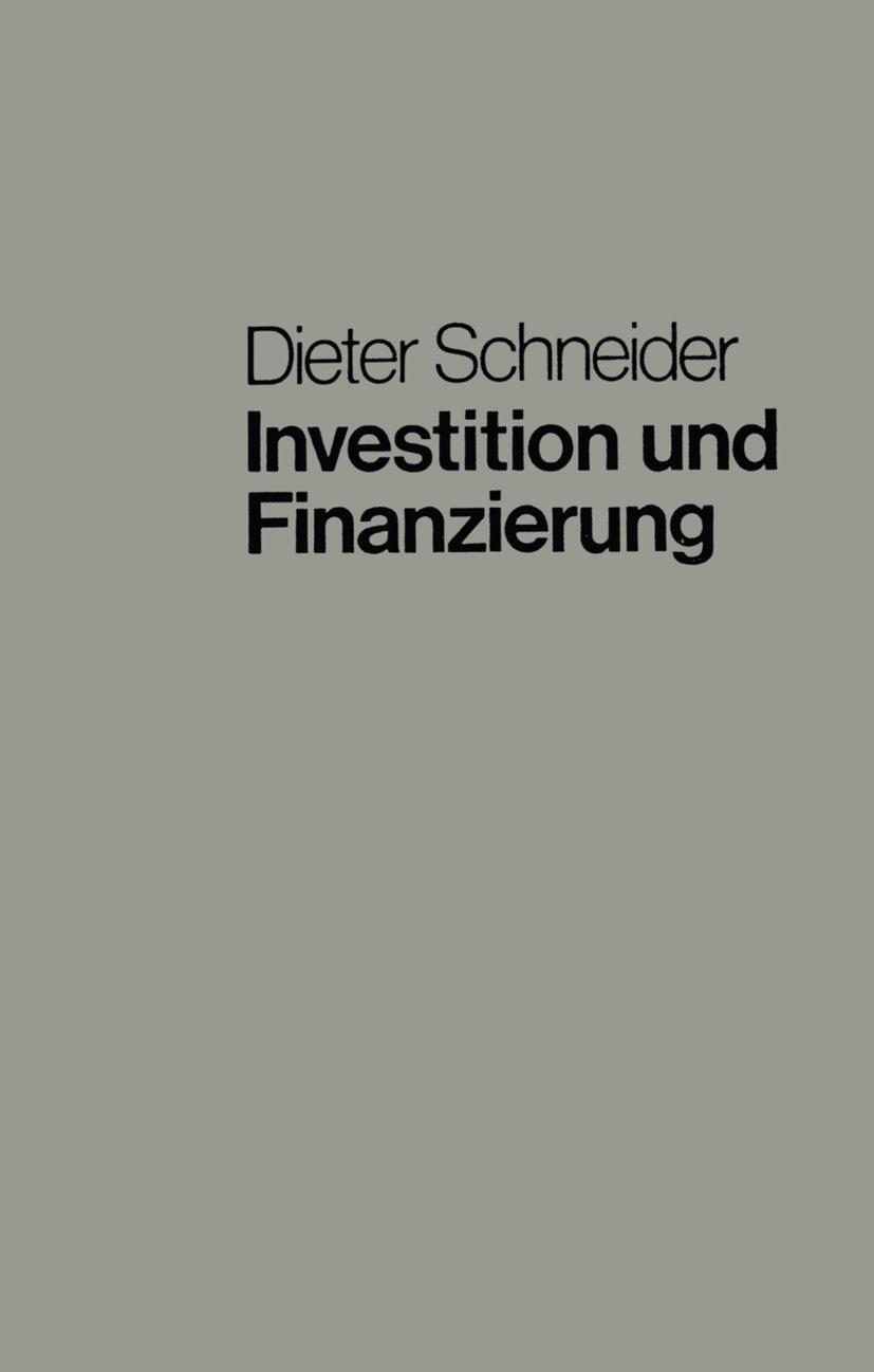 Vorderes Coverbild Investition und Finanzierung
