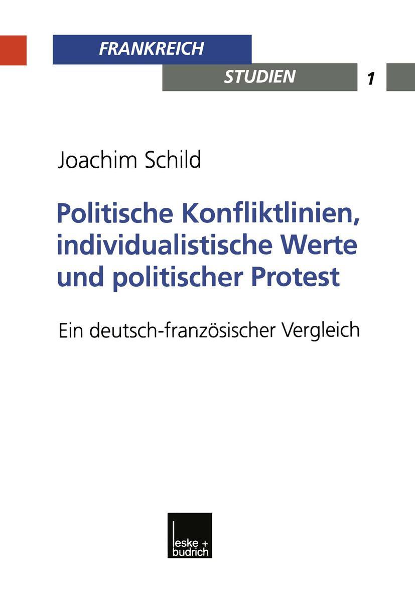 Vorderes Coverbild Politische Konfliktlinien, individualistische Werte und politischer Protest