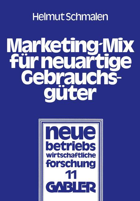 Vorderes Coverbild Marketing-Mix für neuartige Gebrauchsgüter