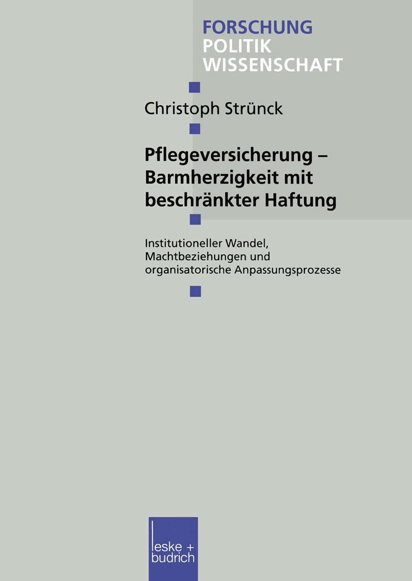 Vorderes Coverbild Pflegeversicherung - Barmherzigkeit mit beschränkter Haftung