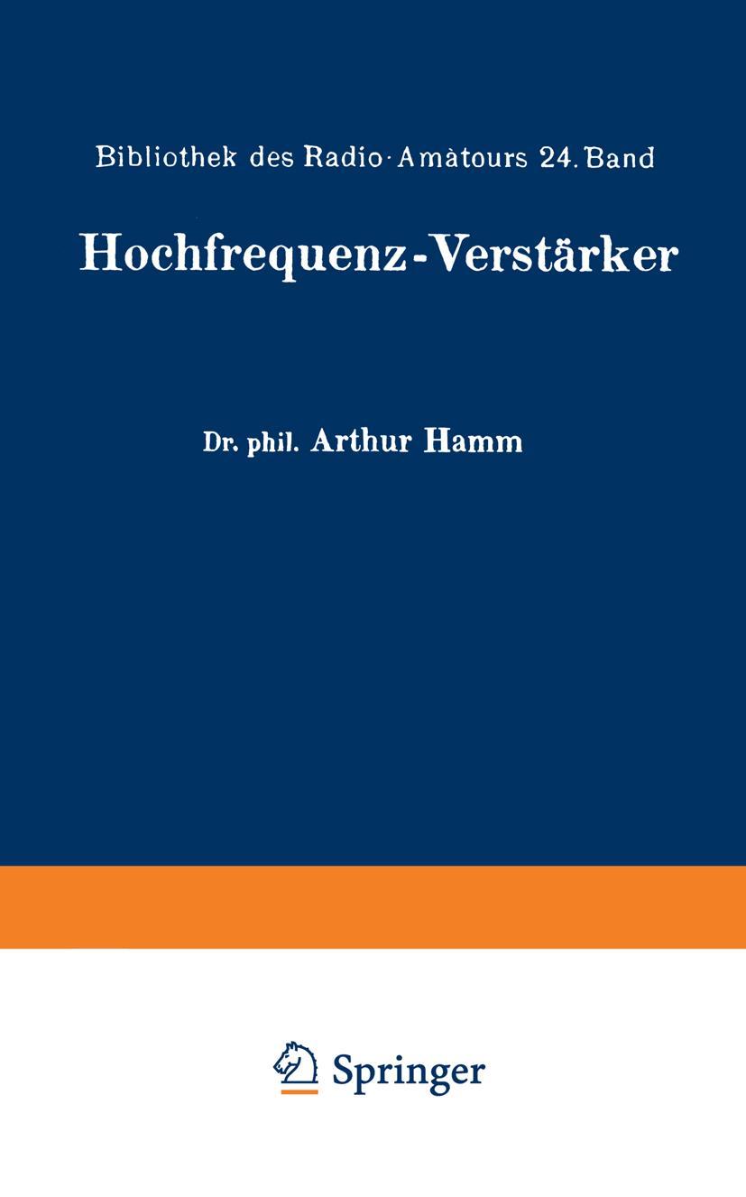 Vorderes Coverbild Hochfrequenz-Verstärker