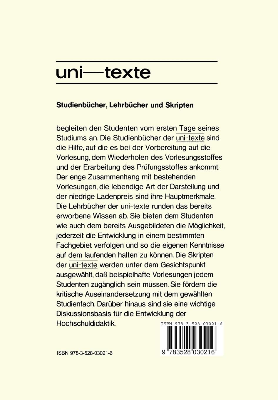 Rückseitencover Technologie der Werkstoffe