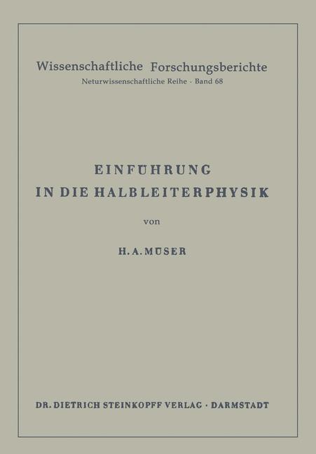 Vorderes Coverbild Einführung in die Halbleiterphysik