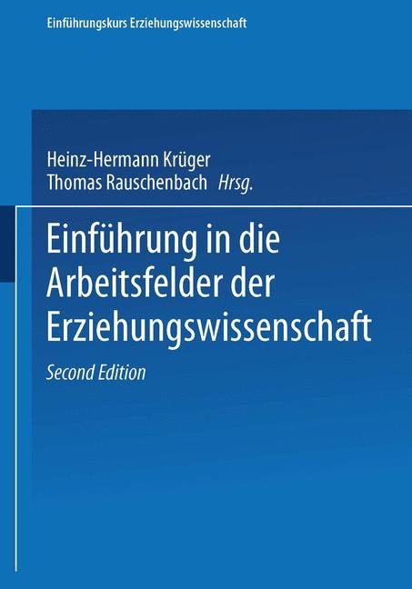 Vorderes Coverbild Einführung in die Arbeitsfelder der Erziehungswissenschaft