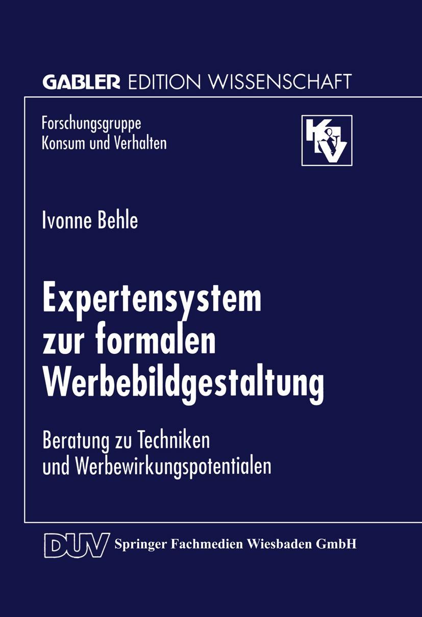 Vorderes Coverbild Expertensystem zur formalen Werbebildgestaltung