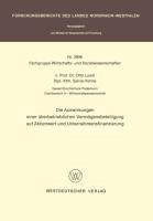 Vorderes Coverbild Die Auswirkungen einer Überbetrieblichen Vermögensbeteiligung auf Aktienwert und Unternehmensfinanzierung