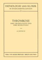 Vorderes Coverbild Thrombose