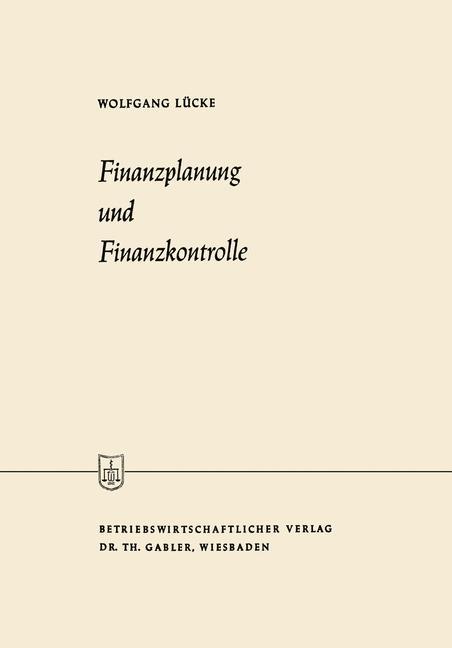 Vorderes Coverbild Finanzplanung und Finanzkontrolle