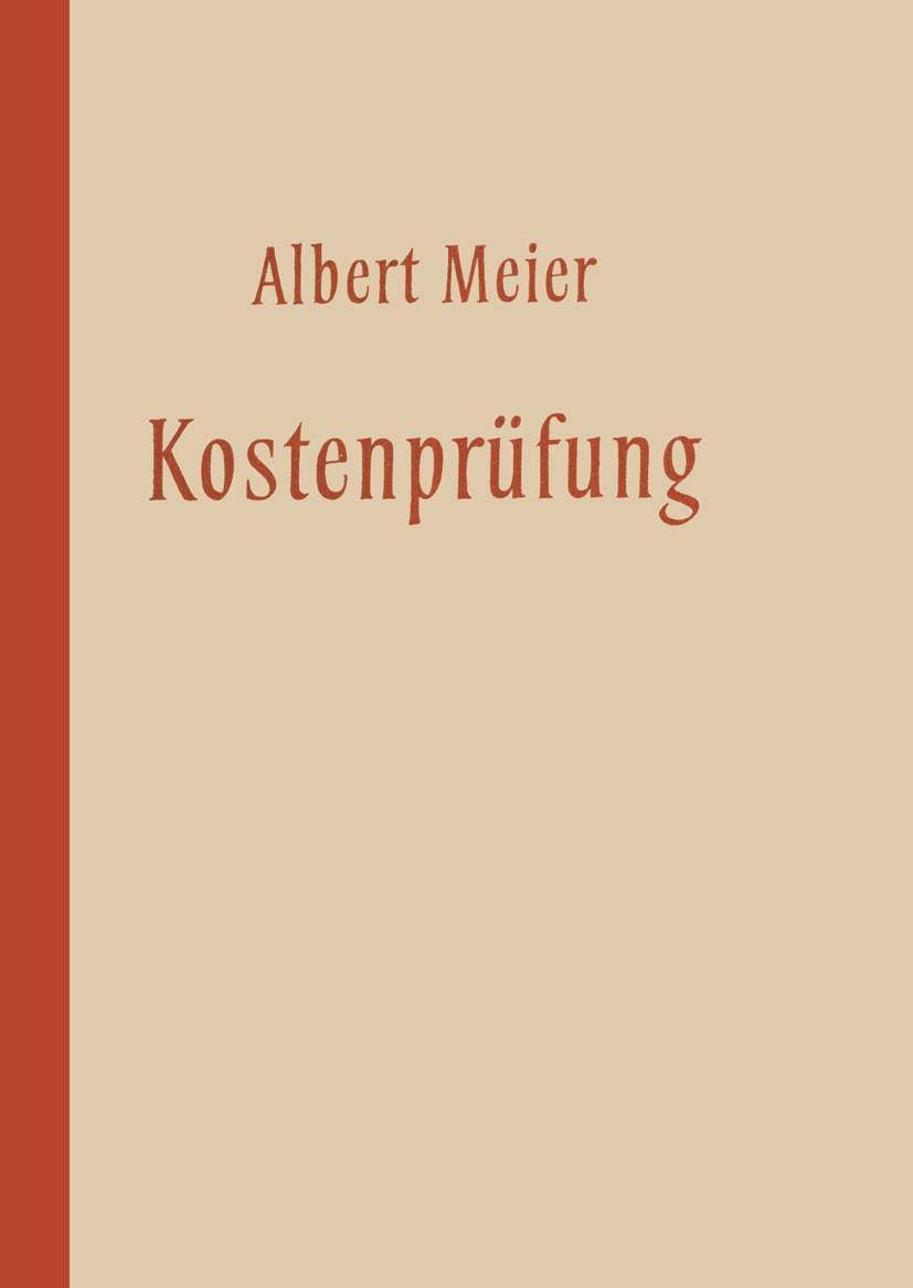 Vorderes Coverbild Kostenprüfung
