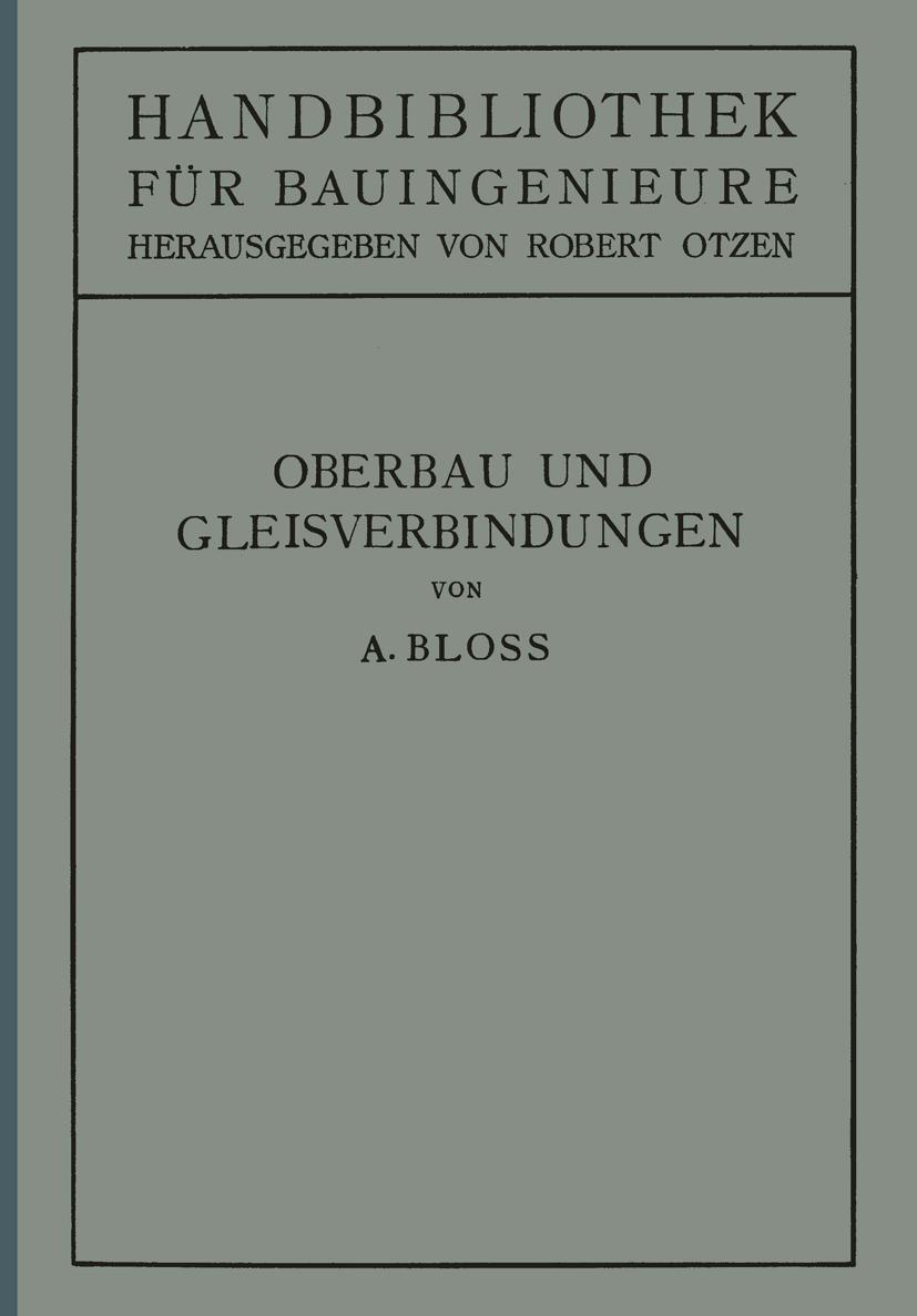 Vorderes Coverbild Oberbau und Gleisverbindungen