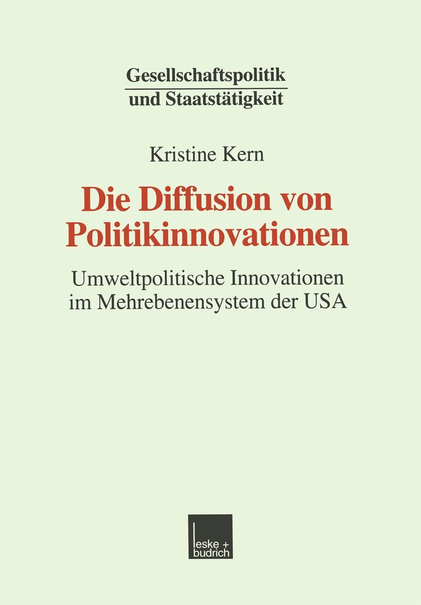 Vorderes Coverbild Die Diffusion von Politikinnovationen