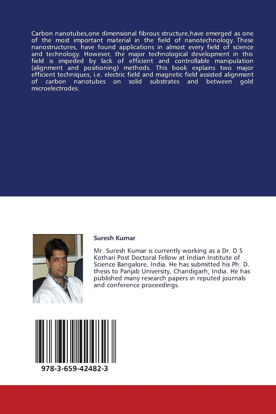 Rückseitencover Alignment of Carbon Nanotubes using Magnetic and Electric Field