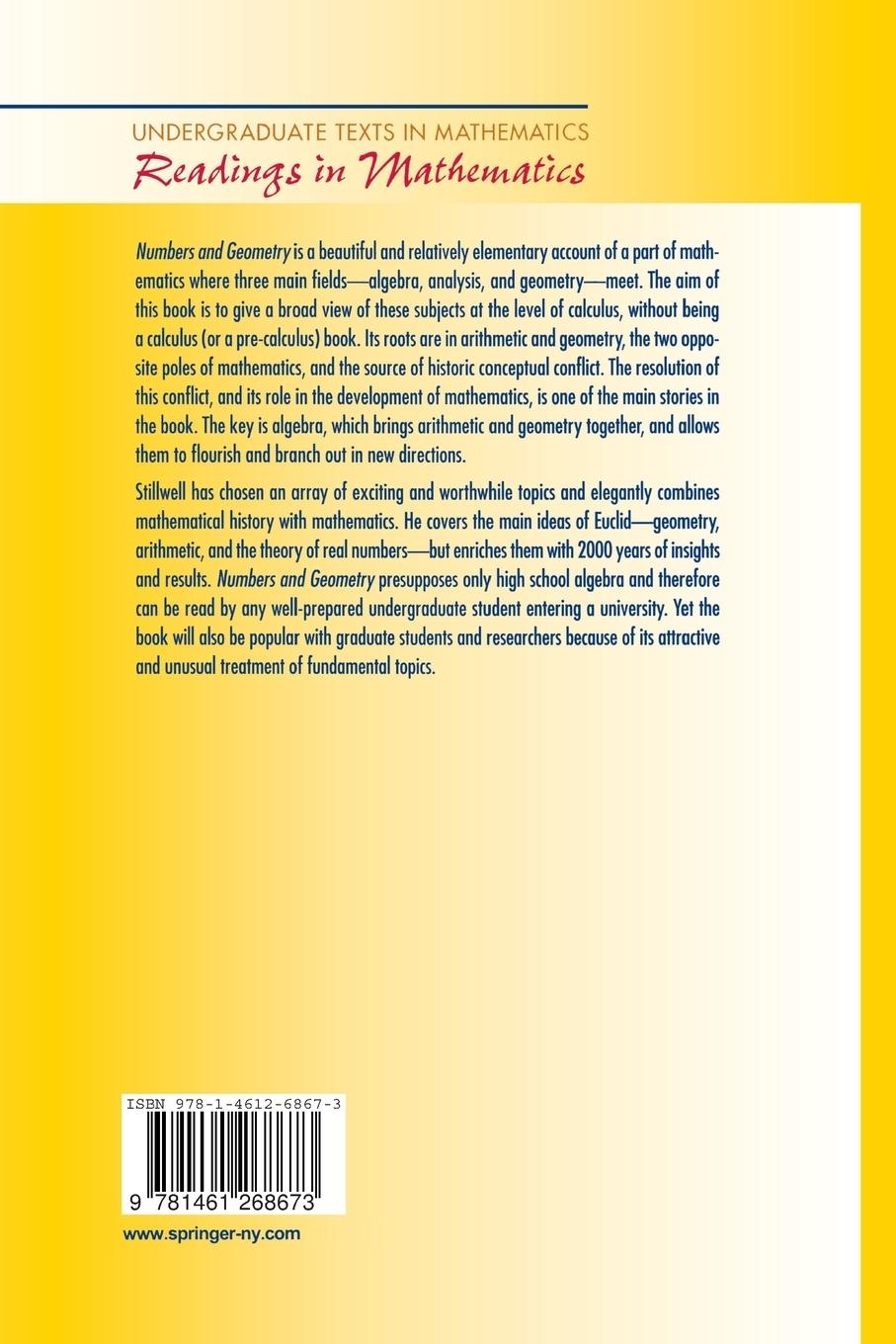 Rückseitencover Numbers and Geometry