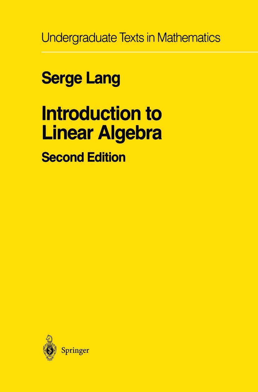 Vorderes Coverbild Introduction to Linear Algebra