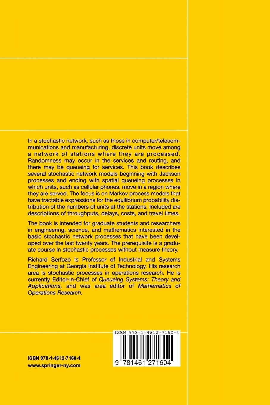 Rückseitencover Introduction to Stochastic Networks