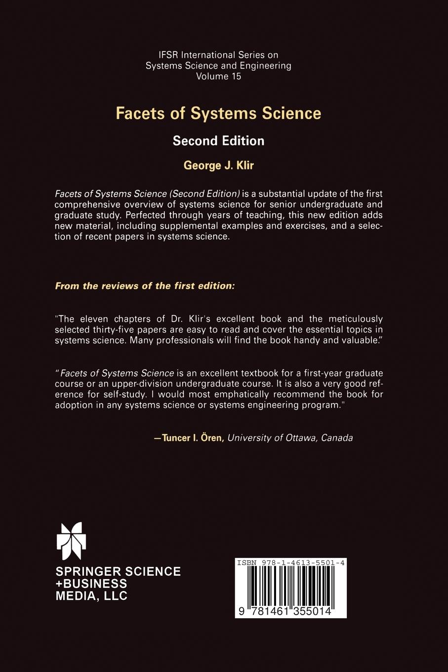 Rückseitencover Facets of Systems Science