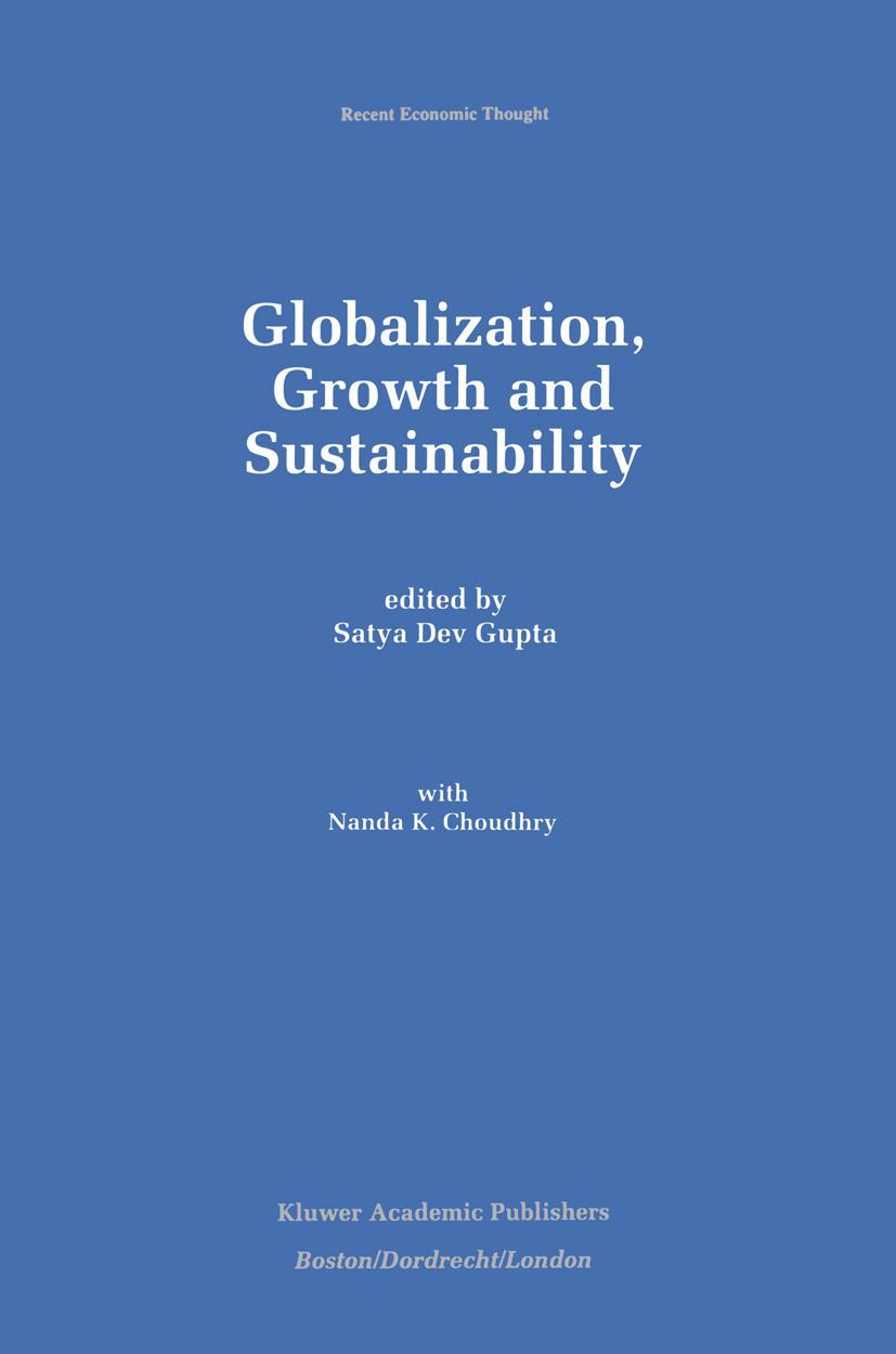 Vorderes Coverbild Globalization, Growth and Sustainability