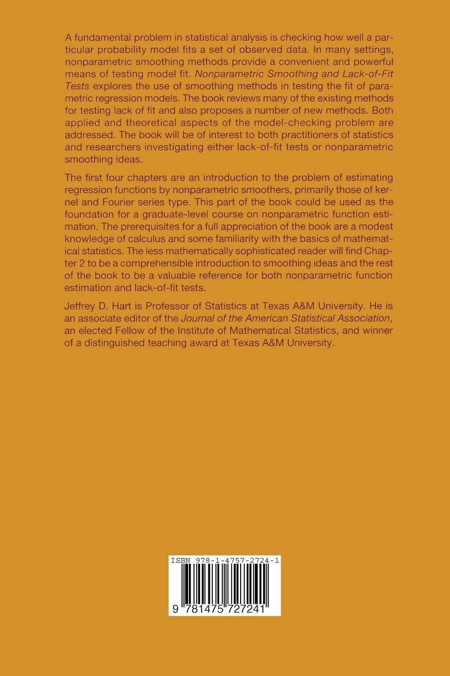 Rückseitencover Nonparametric Smoothing and Lack-of-Fit Tests