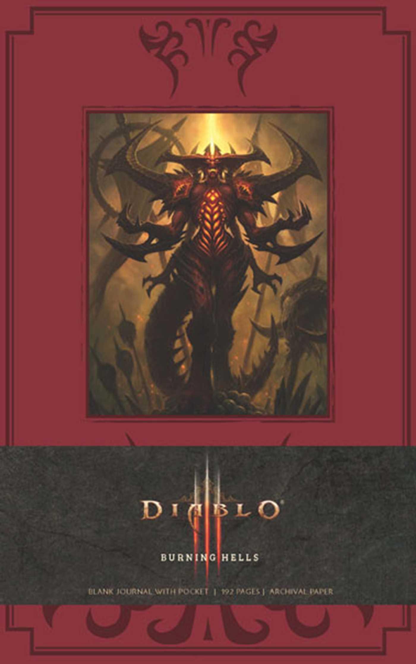 Vorderes Coverbild Diablo Burning Hells Hardcover Blank Journal