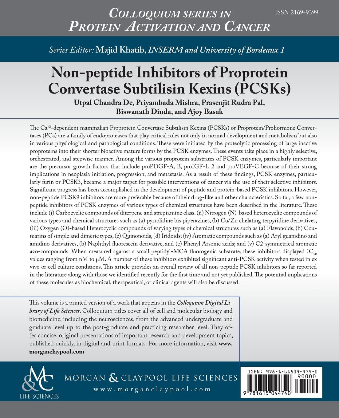 Rückseitencover Non-peptide Inhibitors of Proprotein Convertase Subtilisin Kexins (PCSKs)
