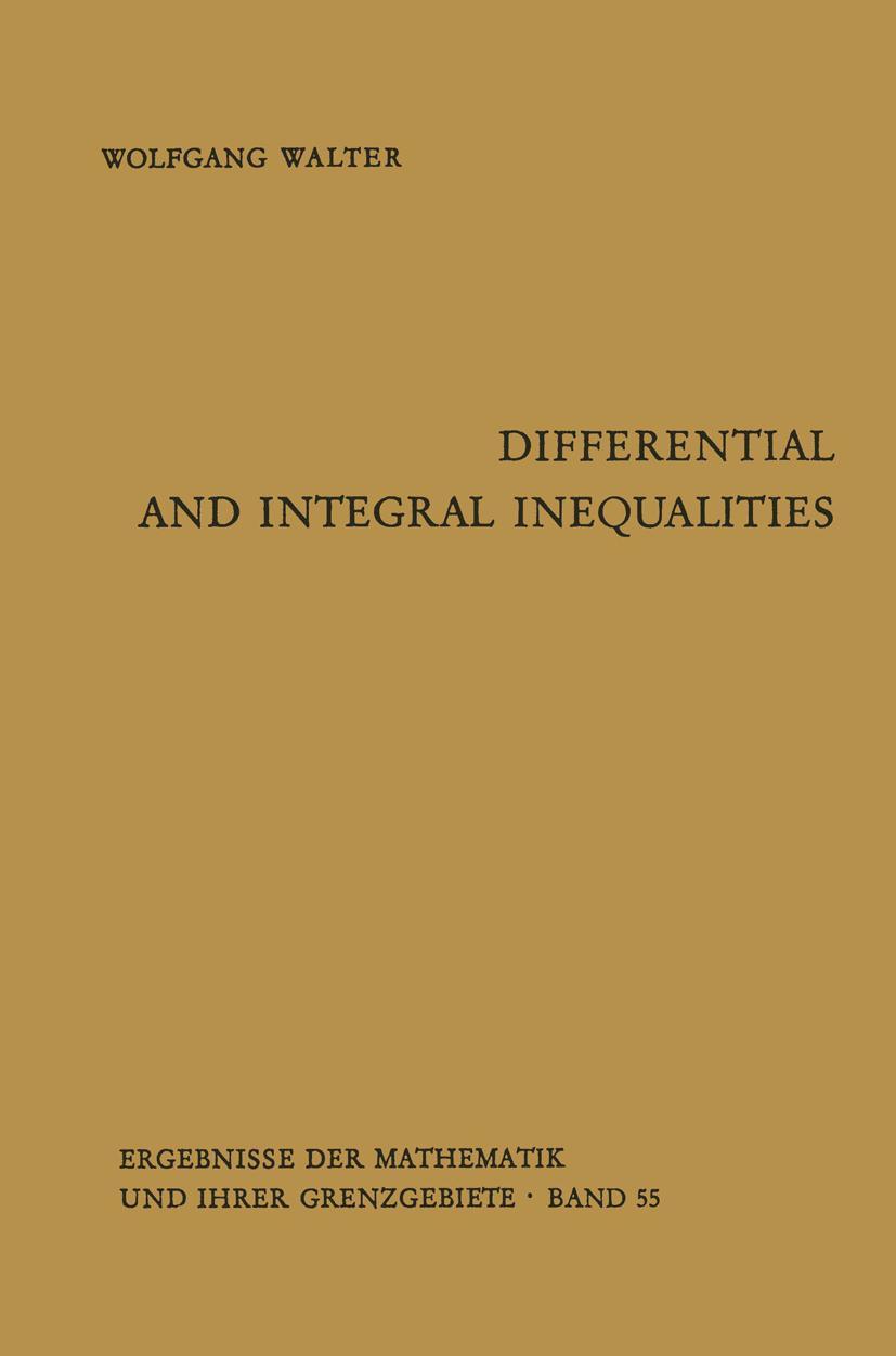 Vorderes Coverbild Differential and Integral Inequalities
