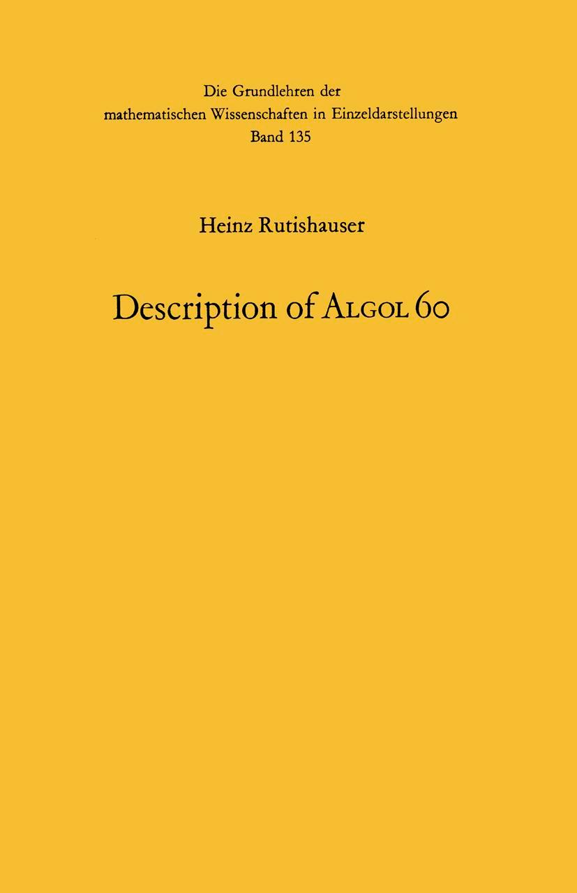 Vorderes Coverbild Handbook for Automatic Computation