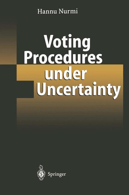 Vorderes Coverbild Voting Procedures under Uncertainty