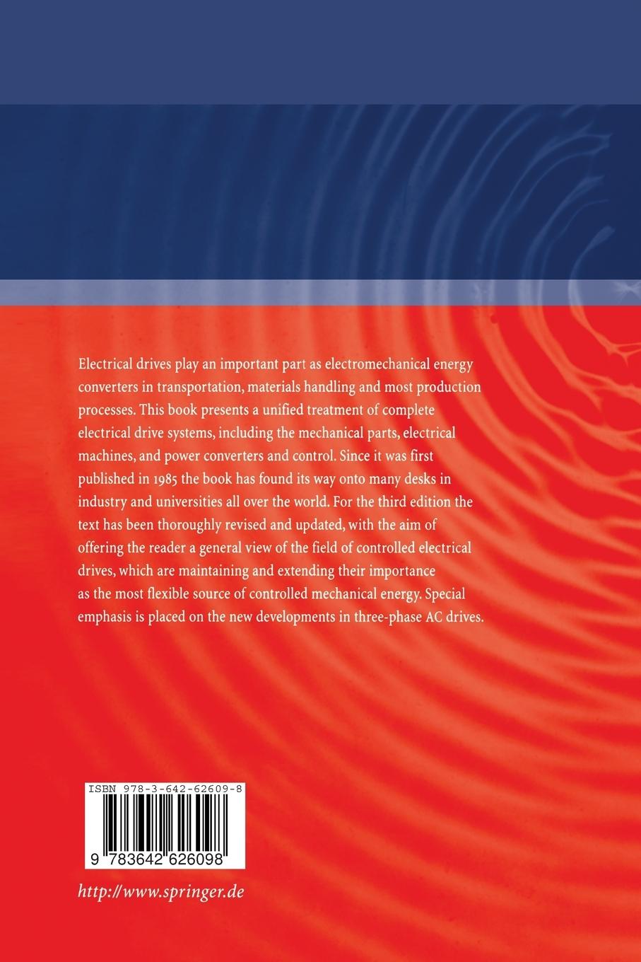 Rückseitencover Control of Electrical Drives