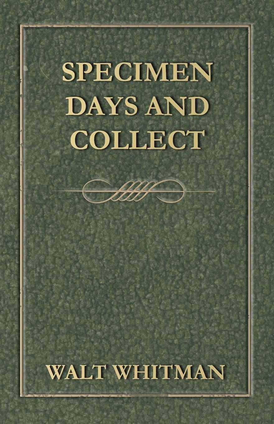 Vorderes Coverbild Specimen Days and Collect