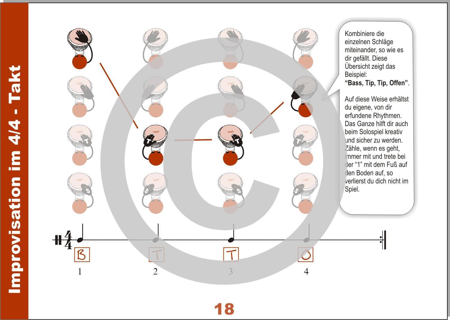 Beispielinhalt (Bild) Djembé lernen