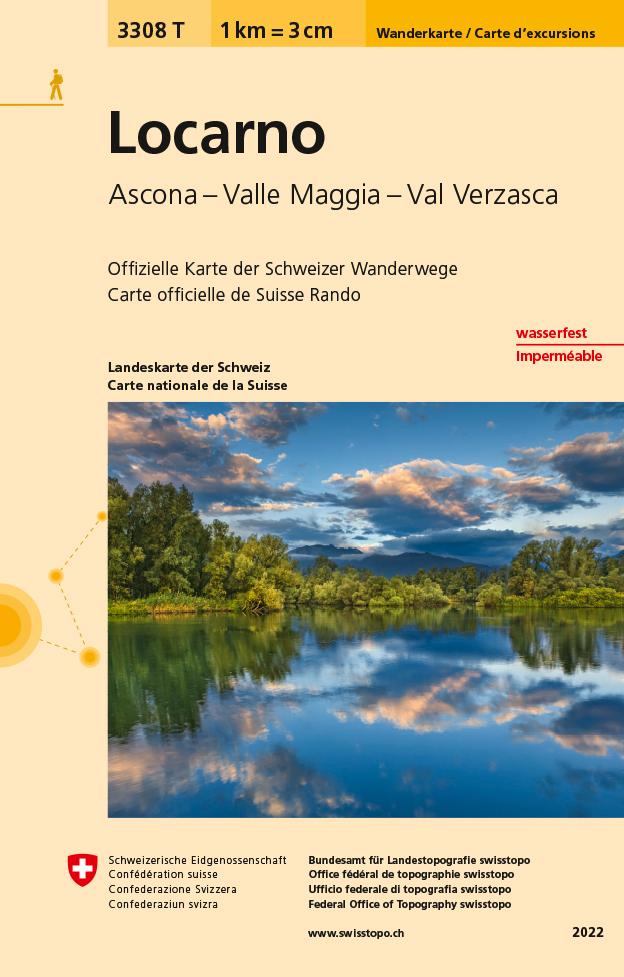 Vorderes Coverbild Swisstopo 1 : 33 333 Locarno