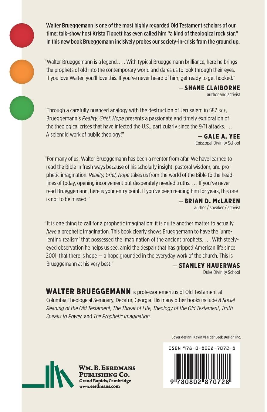 Rückseitencover Reality, Grief, Hope