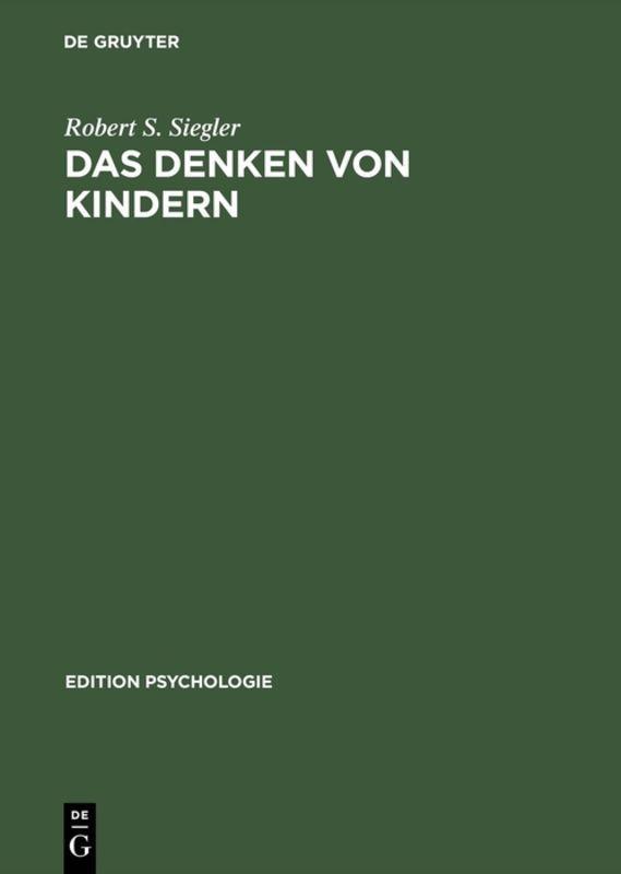 Vorderes Coverbild Das Denken von Kindern