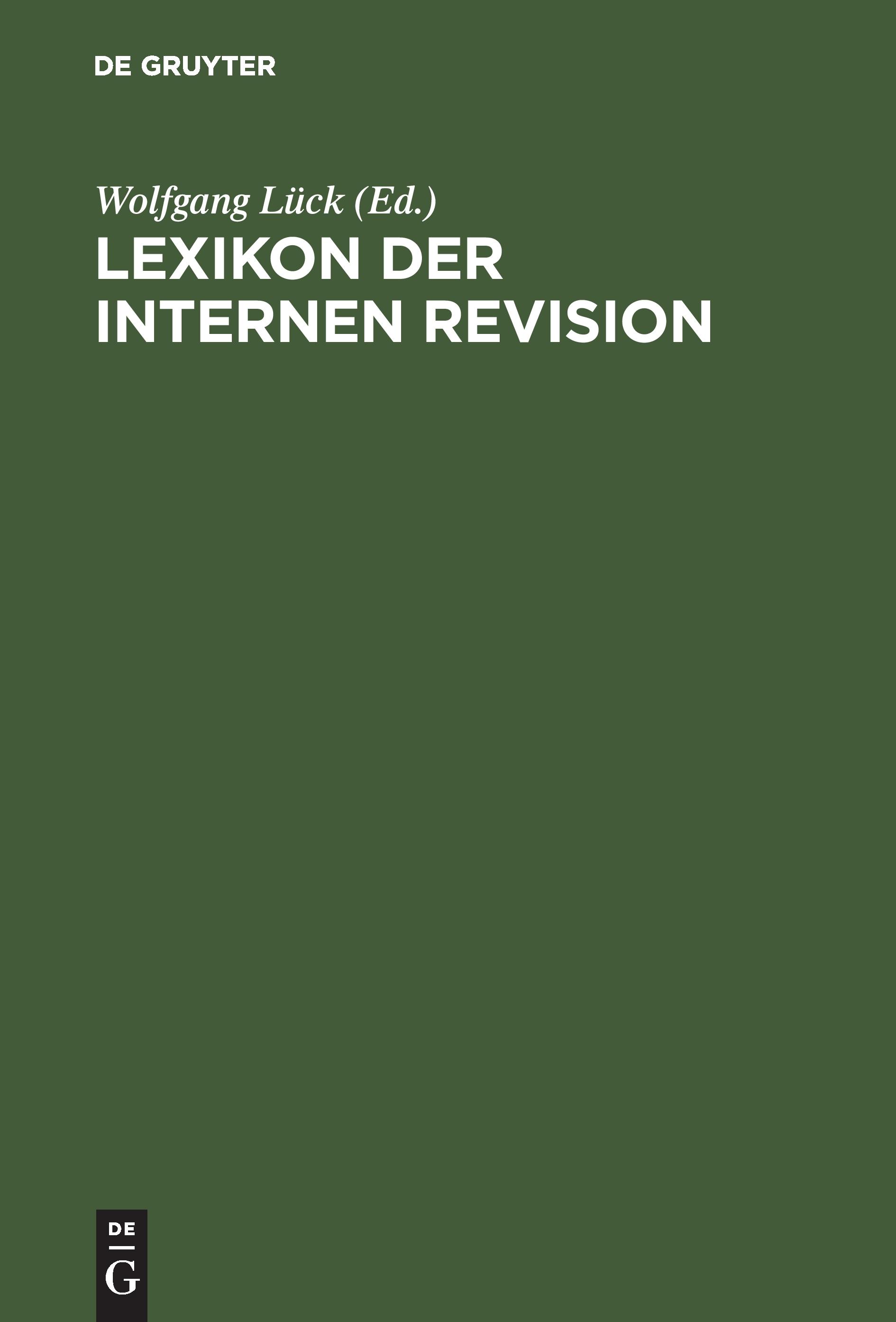 Vorderes Coverbild Lexikon der Internen Revision