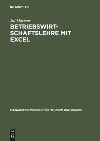 Vorderes Coverbild Betriebswirtschaftslehre mit Excel