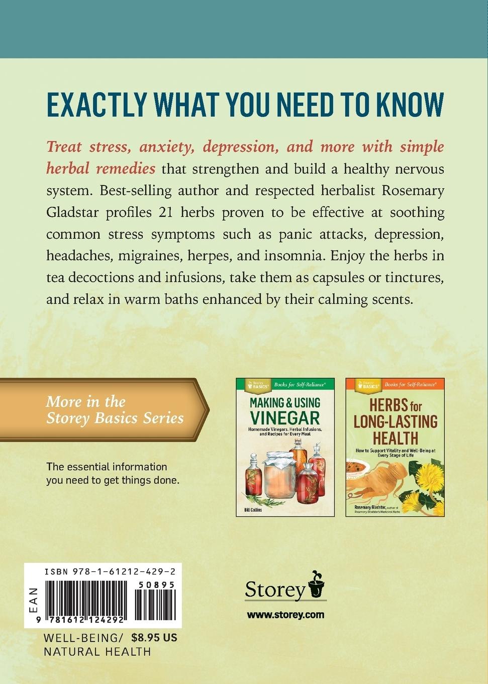 Rückseitencover Herbs for Stress & Anxiety