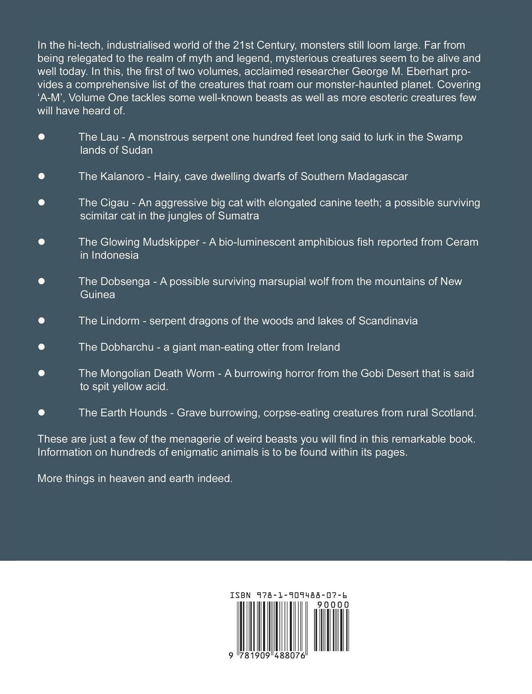 Rückseitencover Mysterious Creatures