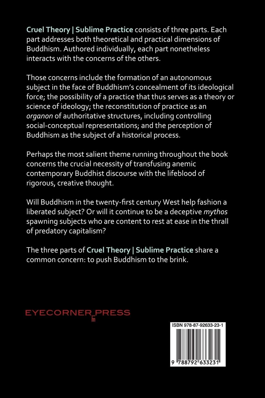 Rückseitencover Cruel Theory - Sublime Practice