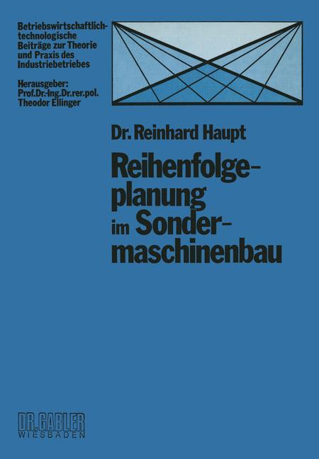 Vorderes Coverbild Reihenfolgeplanung im Sondermaschinenbau