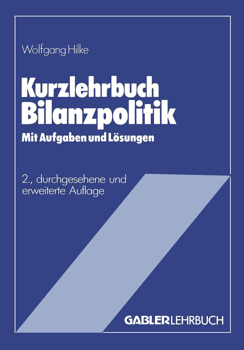 Vorderes Coverbild Kurzlehrbuch Bilanzpolitik