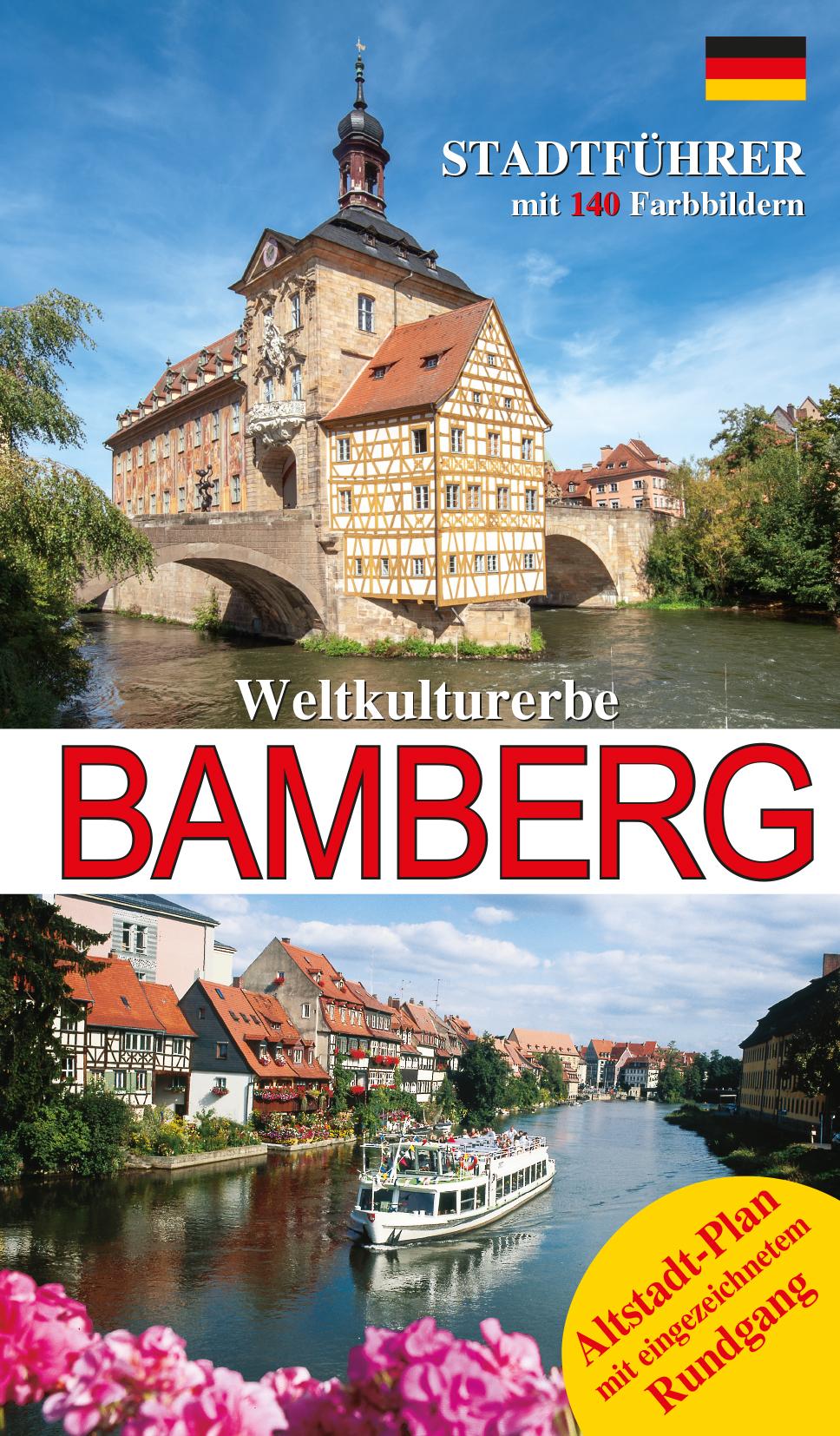 Vorderes Coverbild Stadtführer Bamberg De.
