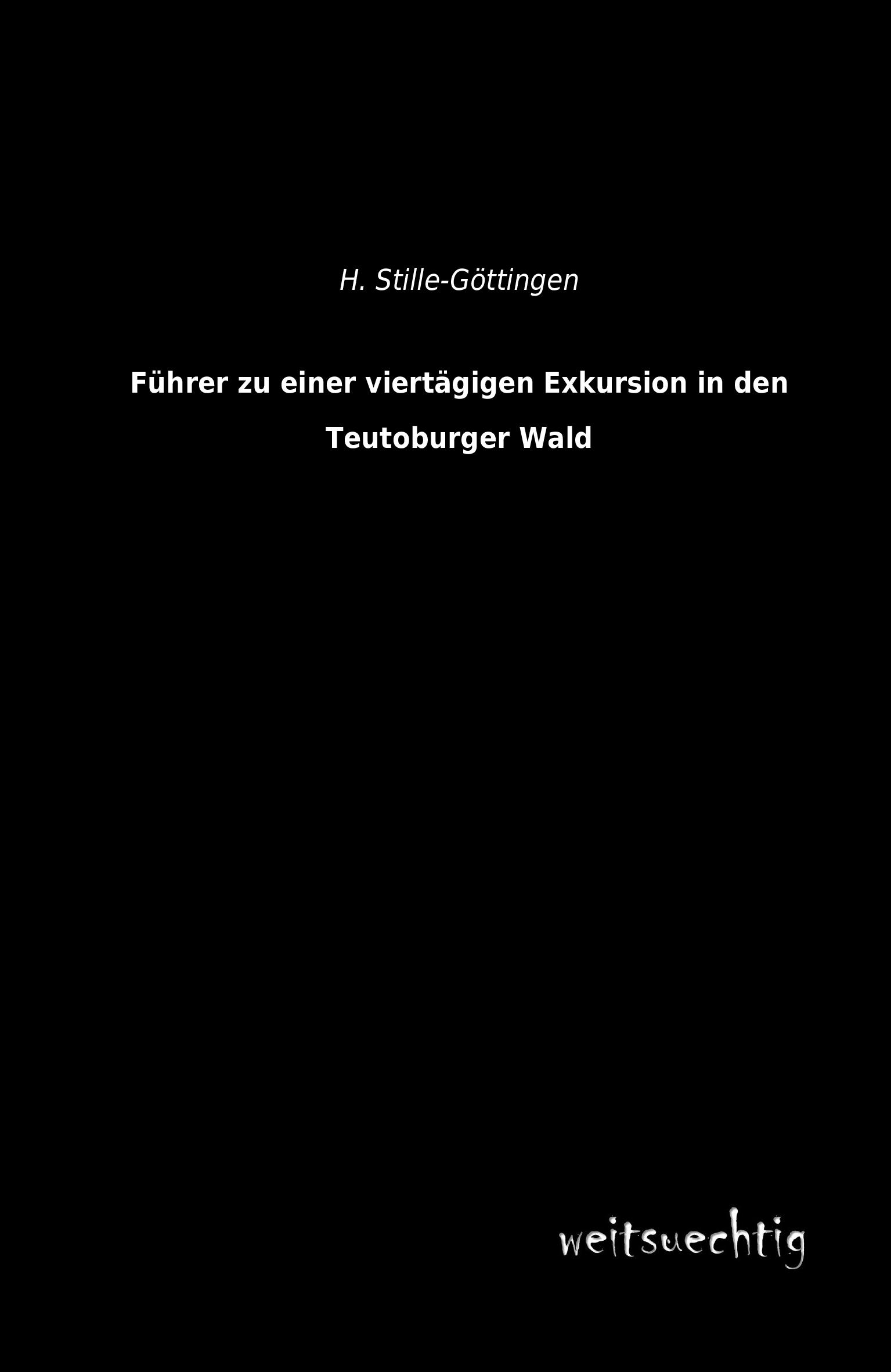 Vorderes Coverbild Führer zu einer viertägigen Exkursion in den Teutoburger Wald