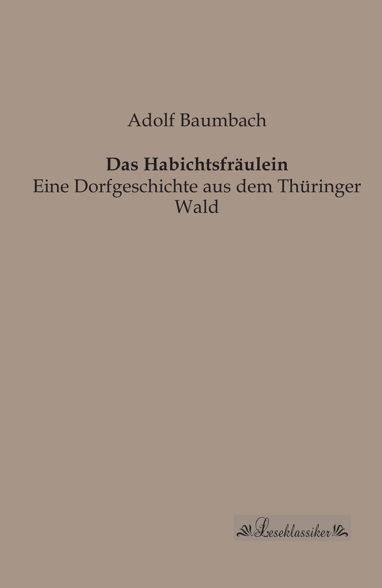 Vorderes Coverbild Das Habichtsfräulein